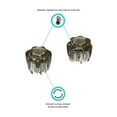 thumbnail image 2 of Dura Faucet Replacement Hot and Cold Acrylic Knobs for RV Faucets - Smoked, 2 of 5