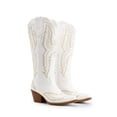 thumbnail image 3 of DREAM PAIRS Women's Cowboy Knee High Western Boots – Retro Embroidery Square Toe Cowgirl Boots with Side Zipper – Comfortable Tall Fashion Boots for Ladies, 3 of 8