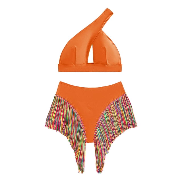 Conjunto de bikini para mujer, moderno, con copa acolchada, ideal para playa y piscina. L