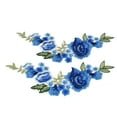 thumbnail image 4 of Embroidery Patch,2pcs Flower Patch Blue Flower Embroidery Patch Sewing Embroidery Patch Ultimate Comfort, 4 of 12