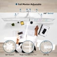 thumbnail image 2 of Soporte doble BONTEC blanco para monitores LED LCD de 13 a 27 pulgadas, 2 of 8