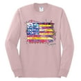 thumbnail image 2 of Wild Bobby, Colorful Neon Flag Hearts Love, Streetwear, Men Long Sleeve Shirt, Light Pink, X-Large, 2 of 3