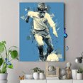 thumbnail image 4 of Soccer Themed Canvas Poster, Custom Name Friendly Print, Teen Boys Bedroom Decor & Sports Fan Gift, 4 of 8