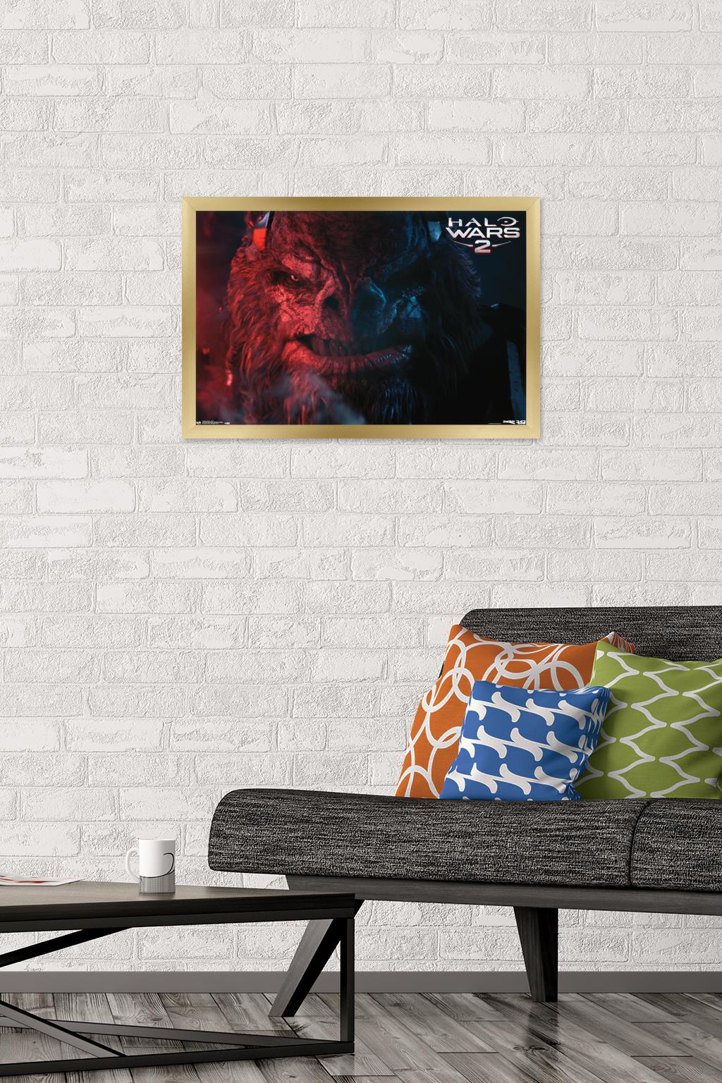 Halo: Halo Wars 2 - Villain Wall Poster, 14.725" x 22.375", Framed