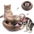 thumbnail image 1 of Tablero rascador para gatos con órgano mágico, con bola de campana y hierba gatera, tablero rascador con garra para moler gatos reciclable y plegable, juguete interactivo para gato, 1 of 5