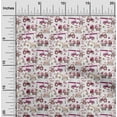 thumbnail image 2 of oneOone Viscose Jersey Dark Magenta Fabric Kids Vehicle Fabric For Sewing Printed Craft Fabric By The Yard 60 Inch Wide, 2 of 4