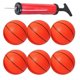 thumbnail image 3 of 6 piezas de mini balones de baloncesto inflables para niños pequeños, pelota de baloncesto para deportes al aire libre/interior con bomba, juguete inflable deportivo para niños, 3 of 6