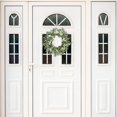 thumbnail image 4 of Clearance! Flower Wreath Front Door Spring Flower Wreath 20 Inch Front Door Outdoor Flower Wreath White Berry Spring Flower Wreath All Season Home Decoration, 4 of 6