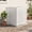Diagonal - White, variant on 3-Panel Solid Wood Privacy Fence Screen, 32"W x 38"H Outdoor Partition with Ventilated Slats, Multi-Shape Arrangement for Air Conditioner, Trash Can & Garden
