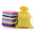 thumbnail image 2 of Bolsa de satén con cordón de satén Bolsa de almacenamiento a prueba de polvo para pelucas y joyas Bolsa de satén con cordón de satén, 2 of 6