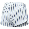 thumbnail image 5 of Women's Concepts Sport White Chicago Cubs Reel Pinstripe Tank Top & Shorts Sleep Set, 5 of 5