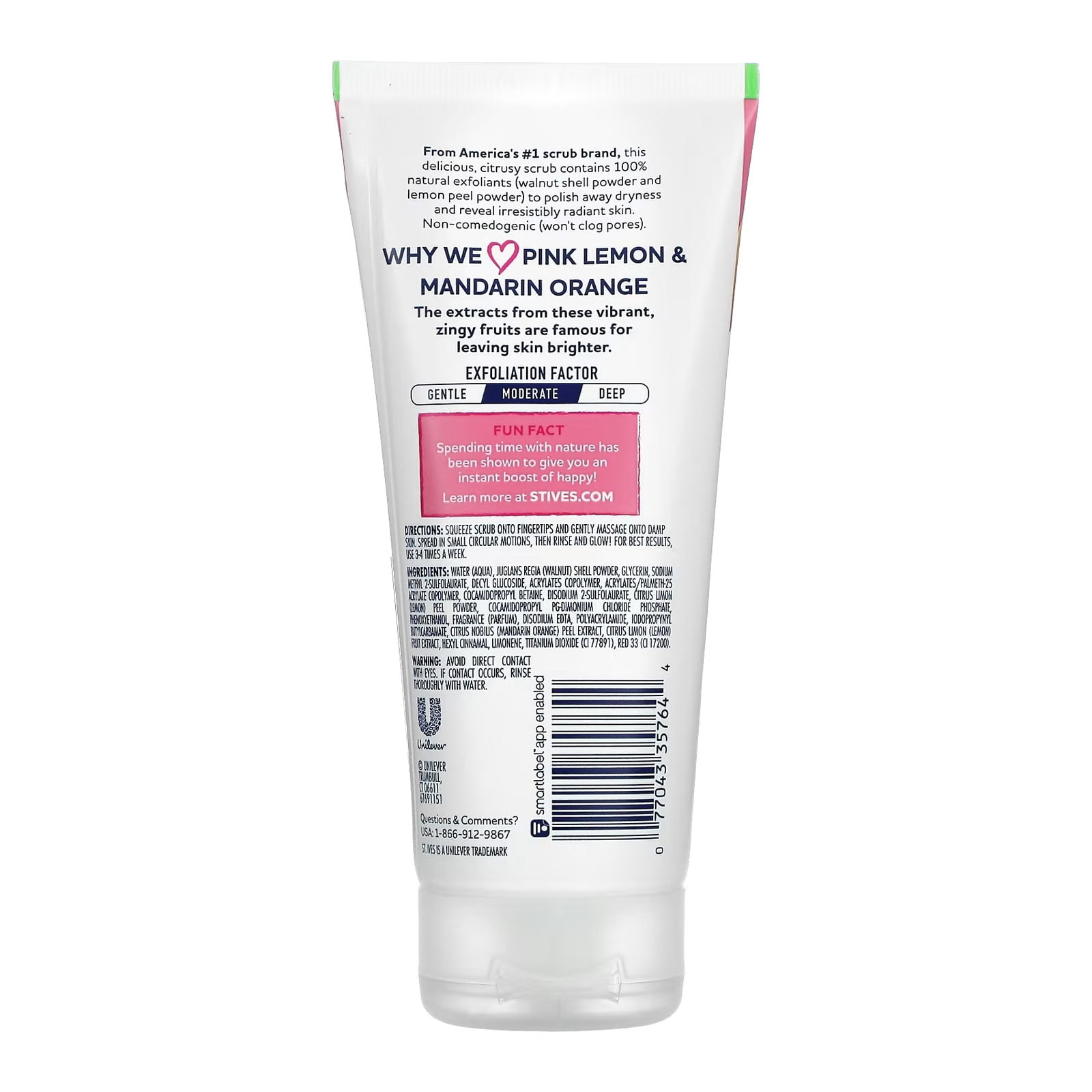 Pack of (3) St Ives Scrub, Even And Bright Pink Lemon And Mandarin Orange 6 Ounce
