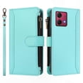 thumbnail image 3 of 5G Phone Case with Card Holder, Zipper Wallet, Stand Function, and Wristband for Moto G84, 3 of 5