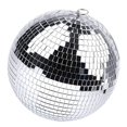 thumbnail image 1 of Bola Colgante de Discoteca con Espejo Plateado Anillo para Fiesta Efectos Luz, Escenario Club DecoracióN del Hogar (8 Pulgadas), 1 of 7
