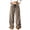 Brown, variant on Women's Fuzzy Plush Pajama Pants Wide Leg Pj Bottoms Lounge Pants Leopard Plush Pants, Elastic Waist, Wide Leg, Soft Fluffy Sleep Pants QURATI