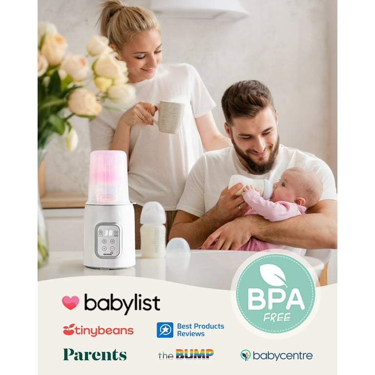 warm family glp-1 6 in 1 reviews Grownsy Baby Bottle Warmer 8-in-1 with Timer ,Temperature Control,Defrost, Sterilizer, Heat Baby Food Jars Function