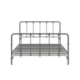 Mainstays Farmhouse Metal Bed, Queen, Gray