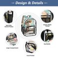 thumbnail image 3 of Iauyy Clear Backpack Heavy Duty PVC Transparent Backpack for College Workplace, 3d Animation Patterns, 3 of 8