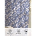 thumbnail image 6 of Sheer Curtains 96 Inches Long, Blue Floral Semi Sheer Curtains Light Filtering Window Treatment, Spring Flowers Pattern Plants Simple Vintage Privacy Voile Drapes for Living Room Bedroom 52x96 Inch, 6 of 7