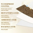 thumbnail image 6 of Leopard Print Peel and Stick Wallpaper Leopard Print Brown Black Spots Beige Wall Mural 17.7in x 9.8ft Self Adhesive Removable Wall Paper Renter Friendly Wallpaper for Nursery Bedroom Cabinets, 6 of 8