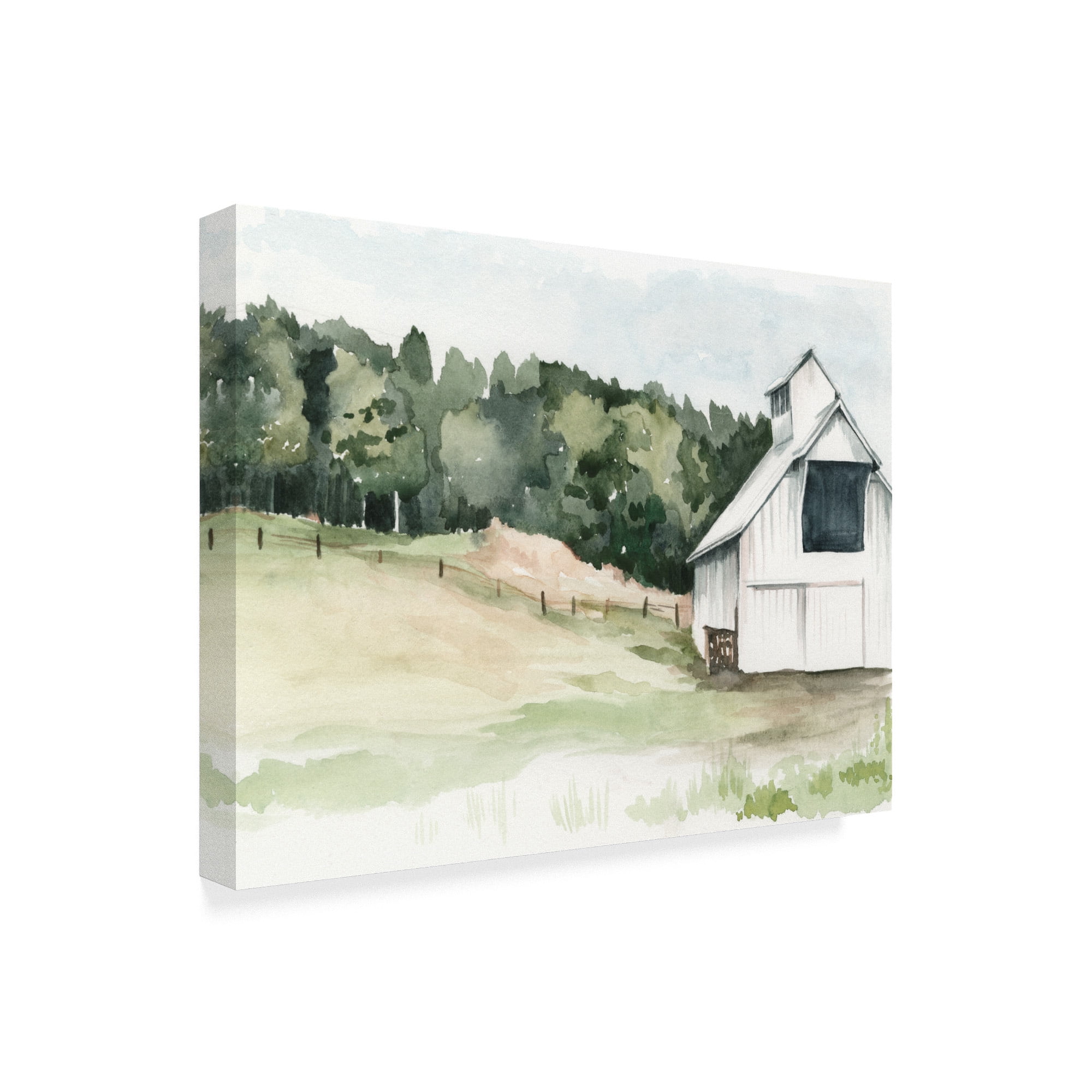 Trademark Fine Art 'Watercolor Barn III' Canvas Art by Jennifer Paxton Parker