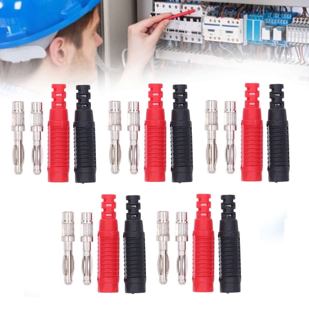 Enchufe 5 Unidades Linterna Banana Plug Macho Aislado Banana Socket DIY Conectores Para Maquinaria De Soldadura
