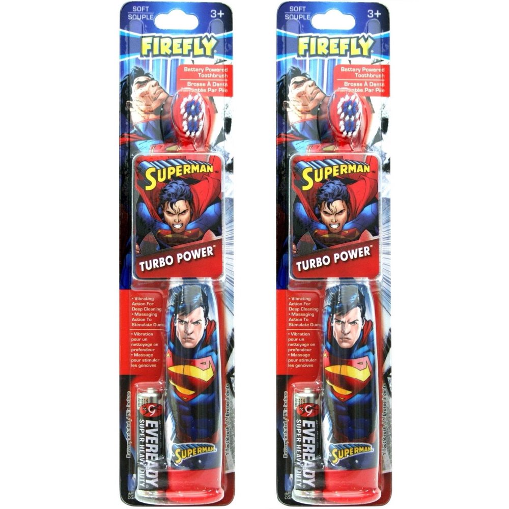 Firefly Dr Fresh Justice League Turbo Power Battery Toothbrush Soft