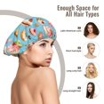 thumbnail image 6 of Macaroon Cake Donut Print Silk Bonnet for Sleeping Women Men, Adjustable Elastic Satin Bonnet Bonnet for Sleeping, Soft Cute Similar Silk Curly Hair Bonnet for Sleeping, 6 of 7