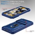 thumbnail image 4 of Case for Pixel 8 Pro, Slide Lens Protective Case Shockproof Impact Resistant with Kickstand Cover Case for Google Pixel 8 Pro Dark Blue, 4 of 12