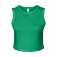 thumbnail image 1 of Bella + Canvas Womens Plain Micro-Rib Muscle Crop Top, 1 of 3