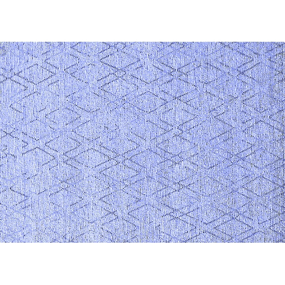 Ahgly Company Machine Washable Indoor Rectangle Solid Blue Modern Area Rugs, 2' x 3'