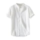 thumbnail image 1 of Camisetas de Manga Larga para Hombre Algodón Europa América Estilo Cuello de Soporte Boca Abierta Camisa de Manga Corta, Blusa de Poliéster Unisex, 1 of 6