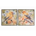 thumbnail image 1 of Framed Hand Painted Canvas Wall Art Spring Canary - Set of 2, 1 of 3