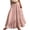 Pink, variant on Women's Skirts Boho Elastic Waist A-Line Maxi Skirts Summer Swing Long Skirt with Pockets For Beach Vacation