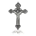 thumbnail image 1 of Cruz de pie, crucifijo católico, regalo de Jesús, decoración de escritorio, decoración del hogar, oración Estaño, 1 of 8
