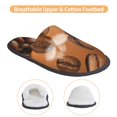 thumbnail image 3 of Balery Coffee Beans Pantuflas de Casa de Felpa Silenciosas con Diseño Estampado, Zapatillas Cómodas Antideslizantes de Algodón para Interior-Medium, 3 of 8