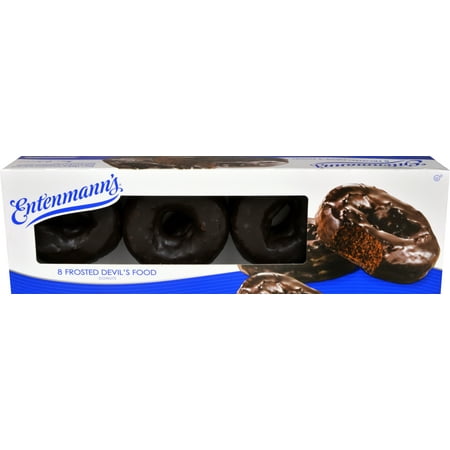Entenmann's: Frosted Devil's Food 8 Ct Donuts, 19 Oz