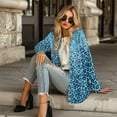 thumbnail image 4 of SCRAWLGOD Leopard Print Cardigan Jackets for Women Trendy Long Sleeve Tops for Women Work Size S Breathable Ladies Cardigan Sweaters with Pockets for Travel, 4 of 7