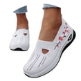 thumbnail image 3 of Womens Breathable Mesh Slip On Sneakers, Summer Non Slip, Round Toe Walking, 3 of 8
