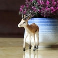 thumbnail image 4 of Baohd Figurines de Cerf Antilope Springbok Miniature pour 3 Ans et Plus et Marron 1Set, 4 of 6