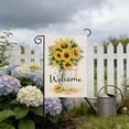 thumbnail image 5 of Hodwiequ Sunflower Double Sided Garden Flag 17.7X11.8In Outdoor Yard Porch Decoration Happy Spring Summer Decor Welcome Flag For Home Garden Decor Multicolor 45X30Cm, 5 of 6