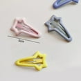 thumbnail image 5 of Eoperou 10Pcs Candy Color Elastic Anti-slip Girl Hairpin Sweet Beautiful Cute Cartoon Heart Star Shape BB Bang Clips Hair Accessories, 5 of 7