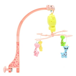 4 Pieces Soft Baby Hanging Rattle Toy - Baby Toys for 0 3 6 9 to 1 Animal  Ring Plush Baby Stroller Car Bed Crib Travel Activities Hanging Wind Chime  with Teether for boys and girls 