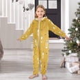 thumbnail image 5 of Soft Big Kids Onesie Pajamas Cozy Loose-Fit Jumpsuits for kids with Pockets for Christmas Lounge & Play Honey Jars and Bees Pattern, 5 of 7