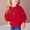 Red, variant on Spazoro Kids Girls Pullover Shirts Tee, Long Sleeve Spring and Summer Solid Color Fashion Round Neck Casual Tops for Child Girls Black Size 7 T