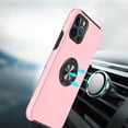 thumbnail image 2 of For Apple iPhone 8 Plus/7 Plus CHIEF Oil Painted Magnetic Ring Stand Hybrid Case Cover - Pink, 2 of 6