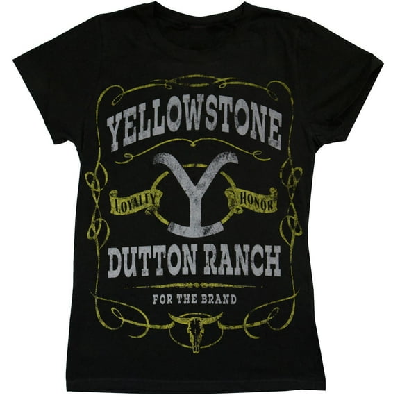 Yellowstone Women's Label T-Shirt Black XX-Large