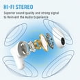 thumbnail image 5 of Bag Wireless Bluetooth 5.3 Earbuds Headphones with Noise-Canceling 17H Playtime Gifts for Women White, 5 of 8
