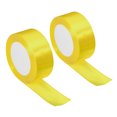 thumbnail image 1 of Unique Bargains 1.5 Inch Wide 24 Yards Satin Ribbon, 2 Pack Double Face Solid Crafts Roll for Party Home DIY Wrapping Decoration, Yellow, 1 of 6