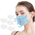 thumbnail image 2 of Soporte facial de silicona 3D, soporte protector facial para un espacio de respiración más cómodo, soporte protector de lápiz labial, mantiene el tejido fuera de la boca 5 piezas, 2 of 5